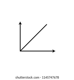 chart line icon. Element of chart icon for mobile concept and web apps. Thin line chart icon can be used for web and mobile. Premium icon