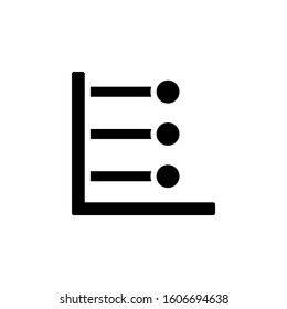 Chart line point icon. Simple business performance icons for ui and ux, website or mobile application