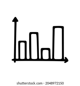 chart line vector doodle simple icon design