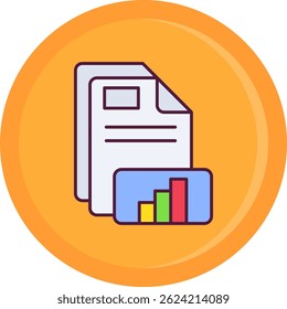 Chart Line vector Icon Design