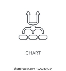 Chart linear icon. Chart concept stroke symbol design. Thin graphic elements vector illustration, outline pattern on a white background, eps 10.