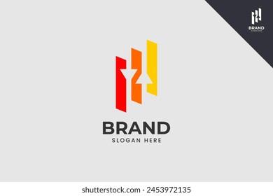 Chart logo. Business, accounting, finance and bookkeeping logo identity template. Perfect logo for business related to finance, accounting and bookkeeping symbol business. Vector eps 10.