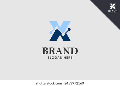 Chart logo. Business, accounting, finance and bookkeeping logo identity template. Perfect logo for business related to finance, accounting and bookkeeping symbol business. Vector eps 10.