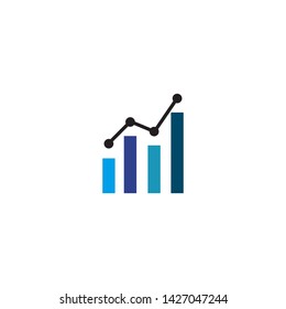 Chart logo icon design vector template