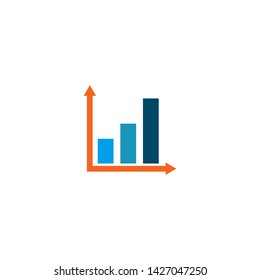 Chart logo icon design vector template