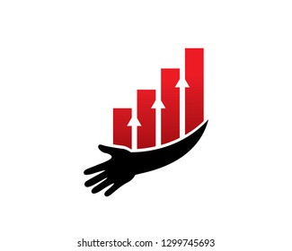 Chart Logo Template, Icon, Symbol - Vector