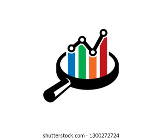 Chart Logo Template, Icon, Symbol - Vector