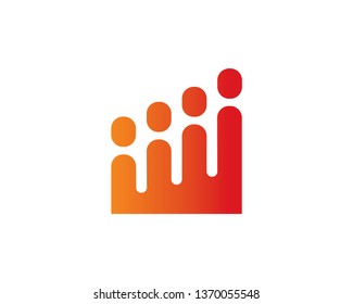 Chart Logo Template, Icon, Symbol - Vector