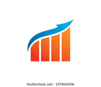 Chart Logo Template, Icon, Symbol - Vector