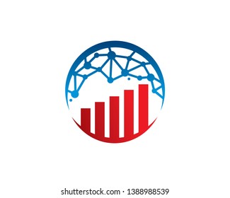 Chart Logo Template, Icon, Symbol