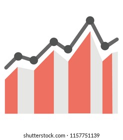
A chart with the milestones in it raising upwards and downwards depicting run chart
