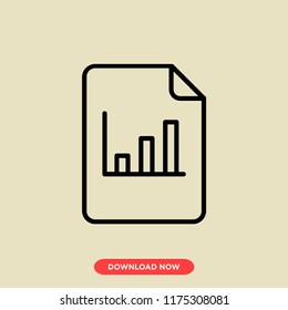 Chart modern vector style