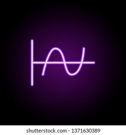 chart neon icon. Elements of finance and chart set. Simple icon for websites, web design, mobile app, info graphics