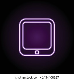 chart neon icon. Elements of web set. Simple icon for websites, web design, mobile app, info graphics