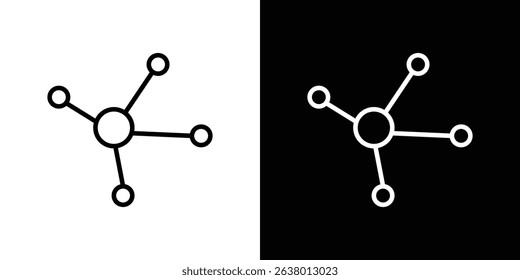 Chart network icon Graphic vector set for ui design