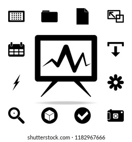 chart on the board icon. web icons universal set for web and mobile