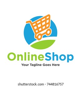 Chart Online Shop Logo E Commerce Contept Symbol For Marketplace Logo