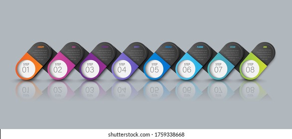 color de papel de origami gráfico en plantilla info-gráfica vectorial para la gráfica de presentación de diagrama
y concepto de negocio con opciones de 5 ó 6 elementos