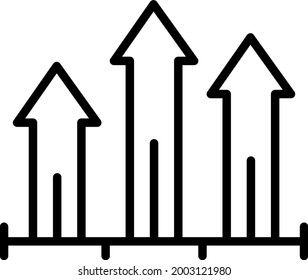 Chart Outline Vector Icon Design
