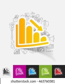 chart paper sticker with hand drawn elements