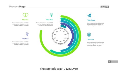 Chart with percentage slide template