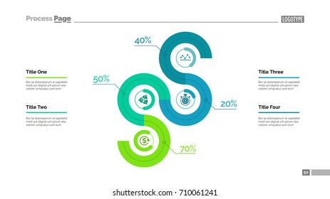 Chart with percents slide template