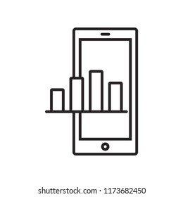 Chart phone icon