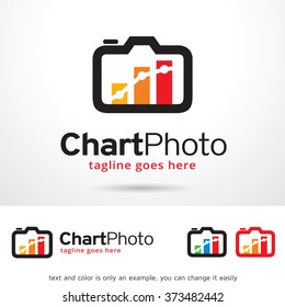 Chart Photo Logo Design Template 
