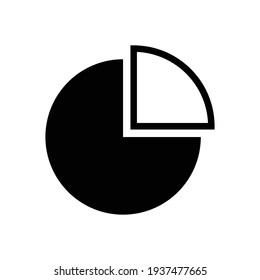 chart pie business icon vector