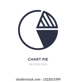chart pie icon on white background. Simple element illustration from Business and analytics concept. chart pie sign icon symbol design.