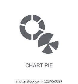 Chart pie icon. Trendy Chart pie logo concept on white background from Business and analytics collection. Suitable for use on web apps, mobile apps and print media.