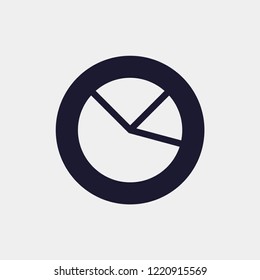 chart pie icon, Vector illustration