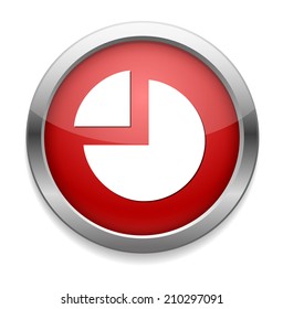 chart pie vector icon