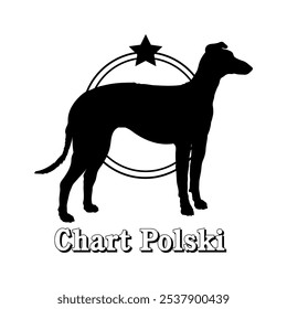 Polski perro silueta, perro, razas de perro, logotipo, Vector, silueta, diseño del logotipo, animal, ilustración, icono, signo, diseño, negro, símbolo, mascota