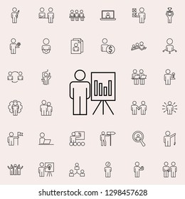 chart presentation icon. Business Organisation icons universal set for web and mobile