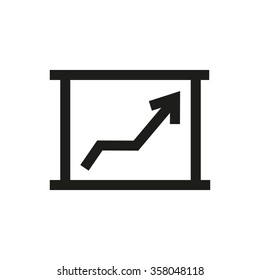 Chart, presentation, success, growth line icon. Pixel perfect fully editable vector icon suitable for websites, info graphics and print media.