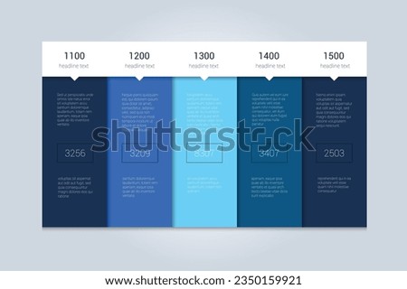 Chart, price table, template, banner. Infographics element. Vector.