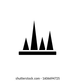 Chart pyramid icon. Simple business performance icons for ui and ux, website or mobile application