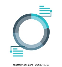 chart report data icon isolated