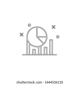 chart report icon. Element of business charts for mobile concept and web apps icon. Outline, thin line icon for website design and development, app development