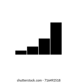Chart ,  Schedule , Graph , diagram ,icon , black sign design
