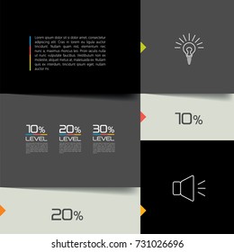 Chart, schedule, tab, banner. Minimalistic vector design infographic.