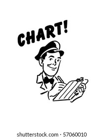 Chart - Service Station Mechanic - Retro Clip Art