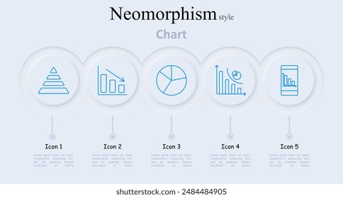 Chart set icon. Pyramid, bar chart, pie, line chart, mobile chart, data visualization, statistics, financial analysis, infographic