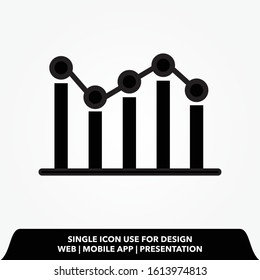 chart sign icon design vector illustration