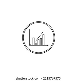 chart sign vector type icon