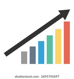 Sinais De Gráfico Indicam Melhoria. Financial Improvement, Finance, Sales, Production e muito mais.