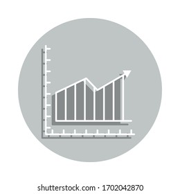 chart, statistics badge icon. Simple glyph, flat vector of Business icons for ui and ux, website or mobile application