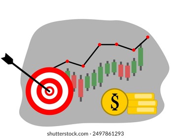Chart Statistics icon design. Business success and growth concept.
concept flat vector.