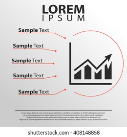 chart statistics icon. infographics template